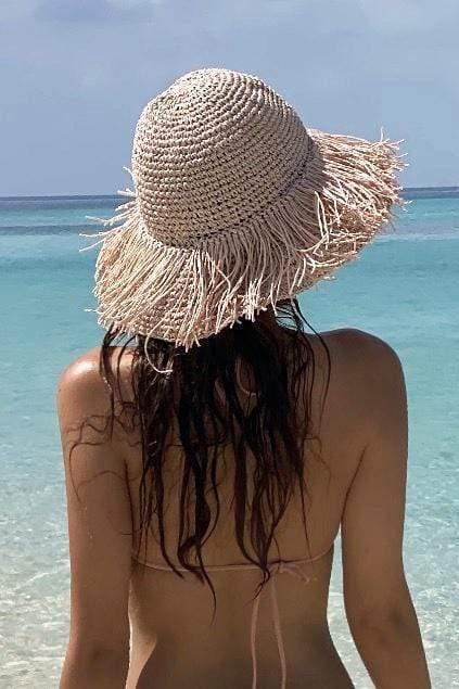 Pink Straw Hat